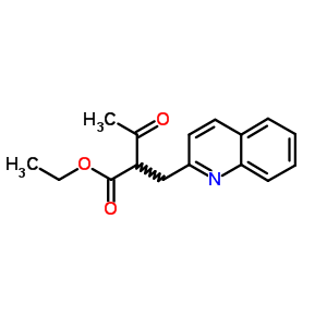 3-氧代-2-(2-喹啉甲基)丁酸乙酯结构式_88023-05-6结构式