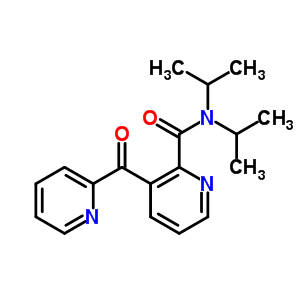 N,N-双(1-甲基乙基)-3-(2-吡啶羰基)-2-吡啶羧酰胺结构式_88329-48-0结构式