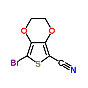 7-溴-2,3-二氢噻吩并[3,4-b][1,4]二噁英-5-甲腈结构式_884507-59-9结构式