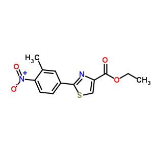 2-(3-Methyl-4-nitro-phenyl)-thiazole-4-carboxylic acid ethyl ester Structure,885278-57-9Structure