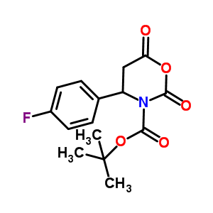 4-(4-氟-苯基)-2,6-二氧代-[1,3]噁嗪烷-3-羧酸叔丁酯结构式_886362-60-3结构式