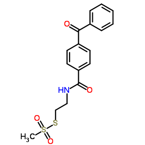 苯甲酮-4-羧酰胺乙基 甲烷硫代磺酸酯结构式_887352-65-0结构式