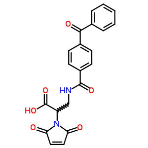 3-(苯甲酮-4-羧酰胺)-2-马来酰亚胺丙酸结构式_887352-68-3结构式