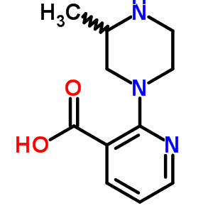 2-(3-Methyl-piperazin-1-yl)-nicotinic acid Structure,889957-87-3Structure