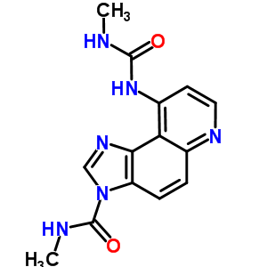 n-甲基-9-[[(甲基氨基)羰基]氨基]-3H-咪唑并[4,5-f]喹啉-3-羧酰胺结构式_89263-33-2结构式
