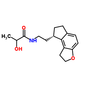 2-羟基-N-{2-[(8S)-1,6,7,8-四氢-2H-茚并[5,4-b]呋喃-8-基]乙基}丙酰胺结构式_896736-21-3结构式