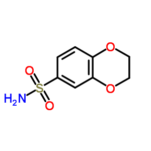 2,3-二氢-苯并[1,4]二噁英-6-磺酸 amide结构式_90222-81-4结构式