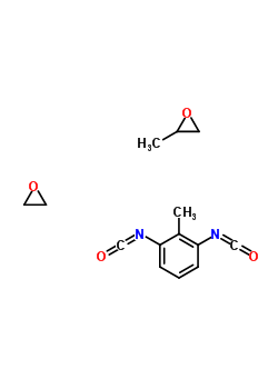 聚氧乙烯聚氧丙烯与甲苯二异氰酸酯聚合物结构式_9052-50-0结构式