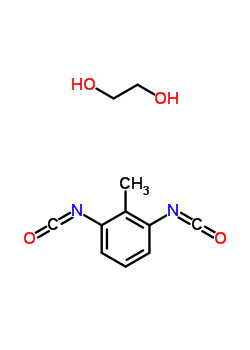1,2-乙二醇与1,3-二异氰酸甲苯的聚合物结构式_9072-91-7结构式