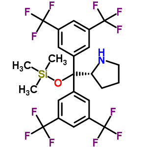 (2R)-2-[双[3,5-双(三氟乙基)苯基][(三甲基硅酯)氧基]甲基]-吡咯烷结构式_908303-26-4结构式