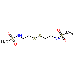 N-[2-(2-甲烷磺酰胺乙基二磺酰基)乙基]甲烷磺酰胺结构式_90889-07-9结构式