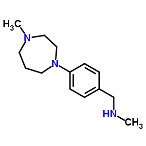 N-甲基-1-[4-(4-甲基-1,4-二氮杂环庚-1-基)苯基]甲胺结构式_910037-07-9结构式