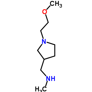 {[1-(2-甲氧基乙基)吡咯烷-3-基]甲基}甲基胺结构式_910442-18-1结构式