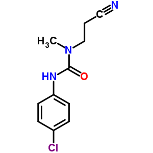 N-(4-氯苯基)-N-(2-氰基乙基)-N-甲基脲结构式_91090-02-7结构式