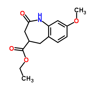 乙基8-甲氧基-2-氧代-2,3,4,5-四氢-1H-苯并[b]氮杂卓-4-羧酸结构式_912366-83-7结构式