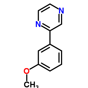 2-(3-Methoxy-phenyl)-pyrazine Structure,912771-38-1Structure