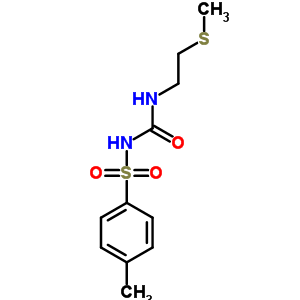 1-(4-甲基苯基)磺酰基-3-(2-甲基磺酰基乙基)脲结构式_91430-93-2结构式