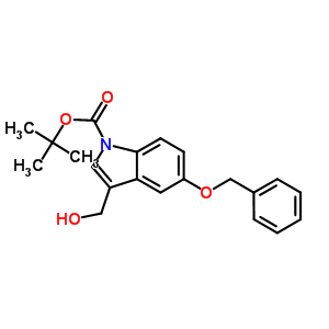 1-Boc-5-benzyloxy-3-hydroxymethylindole Structure,914349-14-7Structure