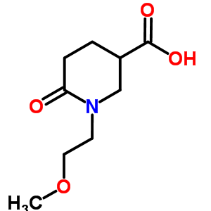 1-(2-Methoxyethyl)-6-oxopiperidine-3-carboxylic acid Structure,915920-08-0Structure
