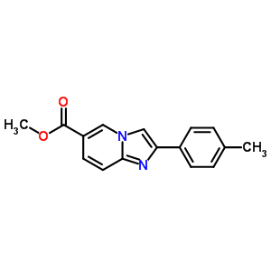 6-(甲氧基羰基)-2-(4-甲基苯基)咪唑并[1,2-a]吡啶结构式_917252-78-9结构式