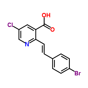 (E)-2-(4-溴苯乙烯)-5-氯烟酸结构式_917942-73-5结构式