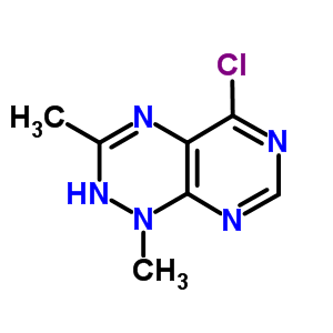5-氯-1,2-二氢-1,3-二甲基-嘧啶并[5,4-e]-1,2,4-三嗪结构式_91983-24-3结构式