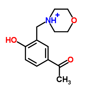 1-[4-羟基-3-(吗啉-4-基甲基)苯基]乙酮盐酸盐结构式_92041-43-5结构式