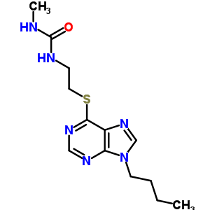 n-[2-[(9-丁基-9h-嘌呤-6-基)硫代]乙基]-n-甲基-脲结构式_92100-66-8结构式
