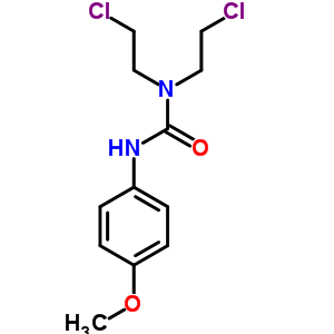 1,1-双(2-氯乙基)-3-(p-甲氧基苯基)-脲结构式_92167-94-7结构式
