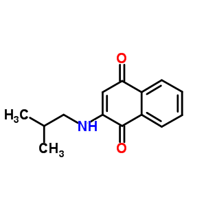 2-(2-甲基丙基氨基)萘-1,4-二酮结构式_92248-18-5结构式