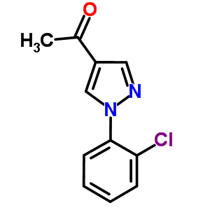 1-[1-(2-氯苯基)-1H-吡唑-4-基]乙酮结构式_925155-57-3结构式