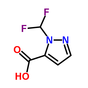 1-(二氟甲基)-1H-吡唑-5-羧酸结构式_925199-97-9结构式