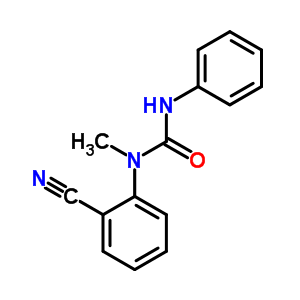 n-(2-氰基苯基)-n-甲基-n-苯基-脲结构式_92554-63-7结构式