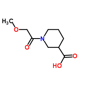 1-(甲氧基乙酰基)哌啶-3-羧酸结构式_926238-94-0结构式