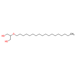 2-(十八烷氧基)-1,3-丙烷二醇结构式_927-18-4结构式