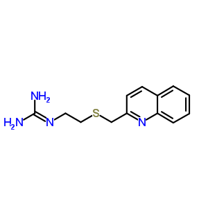 2-[2-(喹啉-2-甲基磺酰基)乙基]胍结构式_92885-48-8结构式