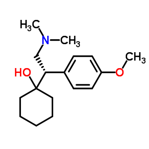 1-[2-(二甲基氨基)-1-(4-甲氧基苯基)乙基]环己醇结构式_93413-44-6结构式