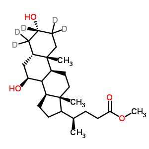 乌苏基脱氧胆酸-d5甲酯结构式_93701-19-0结构式