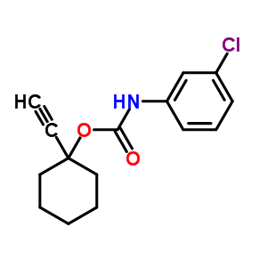 (1-乙炔环己基) n-(3-氯苯基)氨基甲酸酯结构式_93867-00-6结构式