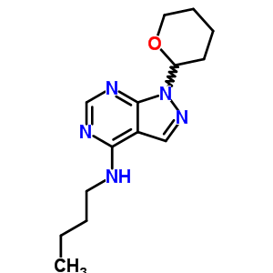 n-丁基-1-(四氢-2H-吡喃-2-基)-1H-吡唑并[3,4-d]嘧啶-4-胺结构式_93895-93-3结构式