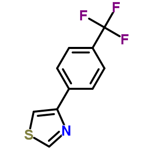 4-[4-三氟甲基苯基]噻唑结构式_939805-20-6结构式