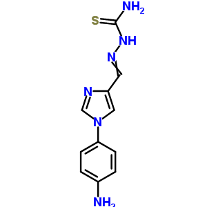 [[1-(4-氨基苯基)咪唑-4-基]亚甲基氨基]硫代脲结构式_94128-74-2结构式