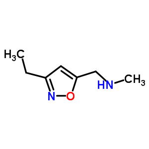 [(3-乙基异噁唑-5-基)甲基]甲胺结构式_942519-63-3结构式