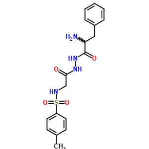N-[[(2-氨基-3-苯基-丙酰基)氨基]氨基甲酰甲基]-4-甲基-苯磺酰胺结构式_94263-96-4结构式
