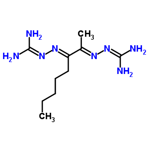 2-[[(2Z)-2-(二氨基亚甲基肼基)辛烷-3-基]氨基]胍结构式_94267-87-5结构式