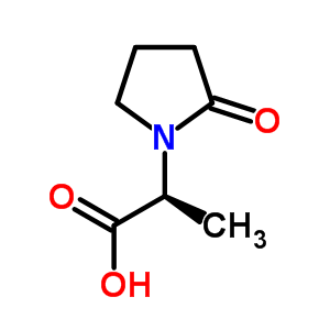 (S)-2-(2-氧代吡咯烷-1-基)丙酸结构式_96219-55-5结构式