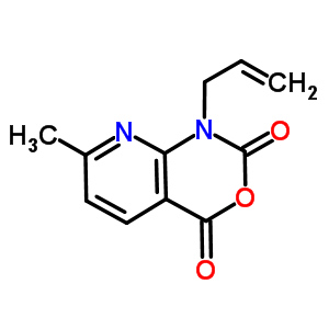 1-烯丙基-7-甲基-1H-吡啶并[2,3-d][1,3]噁嗪-2,4-二酮结构式_97484-82-7结构式