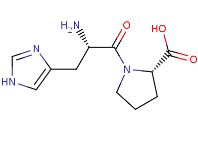 组氨酰脯氨酸结构式,20930-58-9结构式