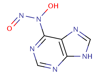 n-羟基-n-亚硝基-9H-嘌呤-6-胺结构式,25732-27-8结构式