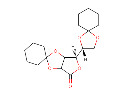 2,3:5,6-二-O-亚环己基-D-甘露内酯结构式,40656-50-6结构式